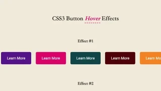 CSS3鼠标Hover按钮动画特效
