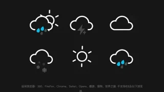 CSS3实现带动画的天气图标代码