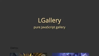 图片幻灯片插件lgallery.js