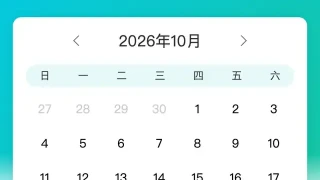 js手机日历签到提示代码