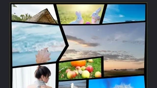 CSS3创意网格图片相册布局代码