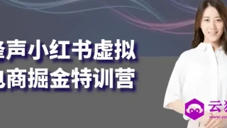 锋声小红书虚拟电商掘金特训营 锋声小红书虚拟电商掘金特训营