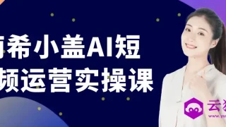 南希小盖AI短视频运营实操课