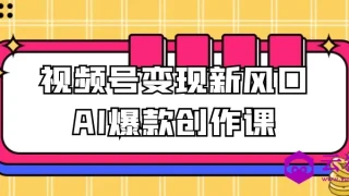 视频号变现新风口AI爆款创作课 视频号变现新风口AI爆款创作课