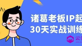 诸葛老板IP起号30天实战训练营 诸葛老板IP起号30天实战训练营