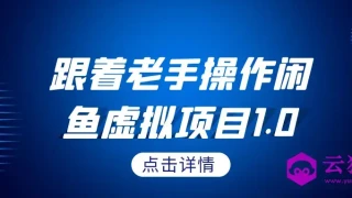 跟着老手操作闲鱼虚拟项目1.0