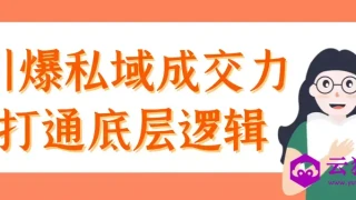 引爆私域成交力打通底层逻辑 引爆私域成交力打通底层逻辑