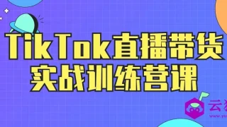 TikTok直播带货实战训练营课 TikTok直播带货实战训练营课