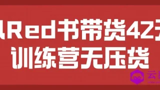 小Red书带货42天训练营无压货 小Red书带货42天训练营无压货