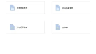 财务会计通用模板表